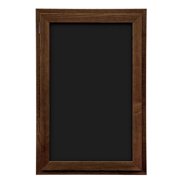 Indoor Enclosed Combo Board, 72"x36", Bronze Frame/Blue & Forbo